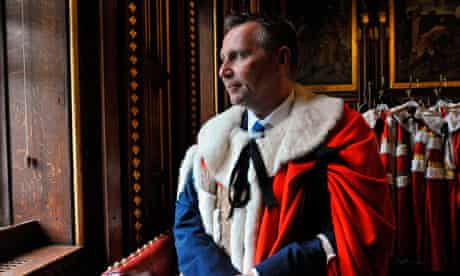 Guy Black takes his seat in the House of Lords