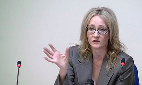 Author JK Rowling speaks at the Leveson Inquiry 