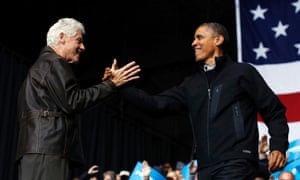 Bill Clinton and Barack Obama in Virginia