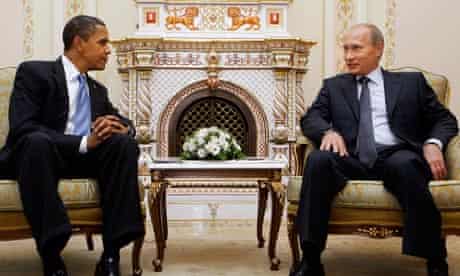 Barack Obama and Vladimir Putin