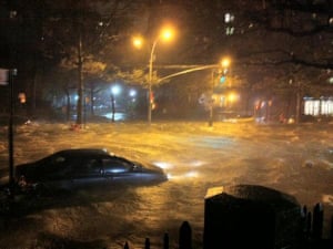 Lower Manhattan submerged
