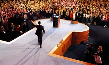 Republican presidential nominee Mitt Romney delivers his concession speech.