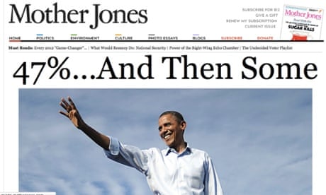 Mother Jones announces Obama's victory.