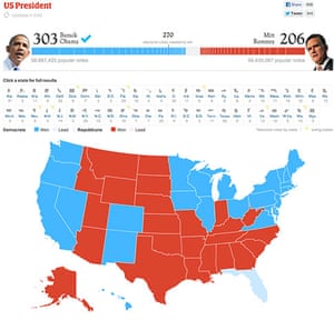 Battle Of The Us Election Maps News The Guardian