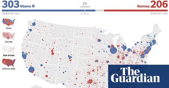 Battle Of The Us Election Maps News The Guardian Nyt Election Map 2022