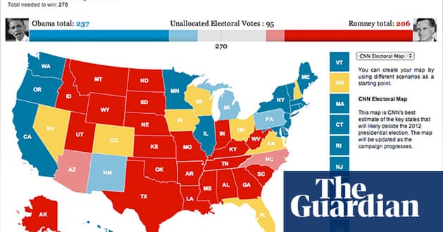 Battle Of The Us Election Maps News The Guardian
