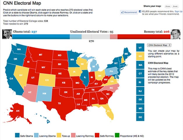 Battle Of The Us Election Maps News The Guardian Cnn 2022 Electoral Map