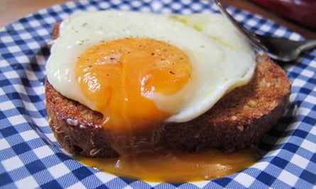 Ostrich Egg, Sunny Side Up : r/food