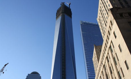 One World Trade Center, the replacement for the twin towers, Lower Manhattan. Photograph: Paul Owen