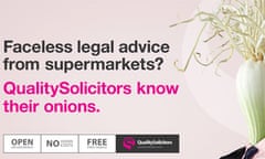 Quality Solicitors ad 