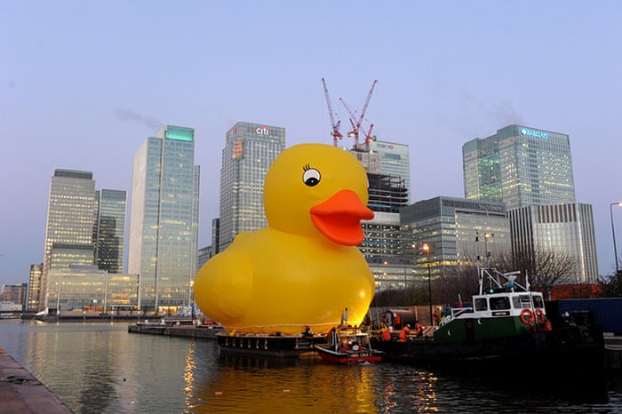 BigMouth Duck Riverチューブ、イエロー、ラージ Giant rubber duck