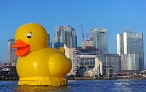 Duck's progress: Onto Canary Wharf