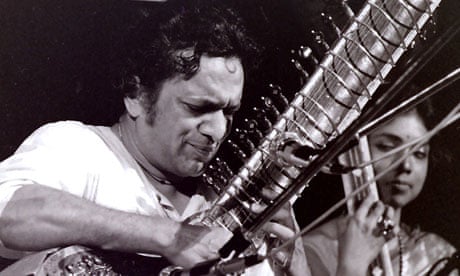 Ravi Shankar playing the sitar
