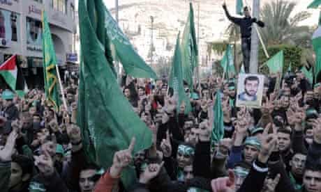 Hamas rally in the West Bank