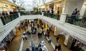 Shoppers christmas meadowhall guardian innovations sackful coaxed spend santa sheffield centre shopping Christmas shoppers coaxed to spend by E-Santa and a sackful of