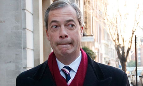 Nigel Farage, leader of Ukip, in London in November 2012