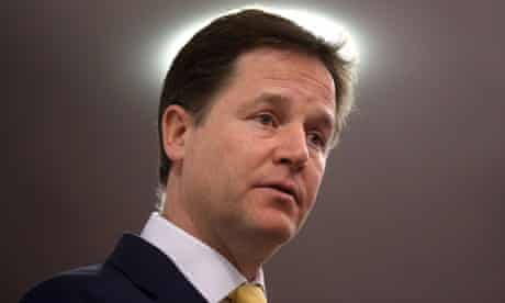 Nick Clegg Speech Creates Distance From Tory Coalition Partners
