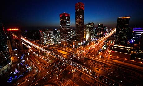 Beijing city by night