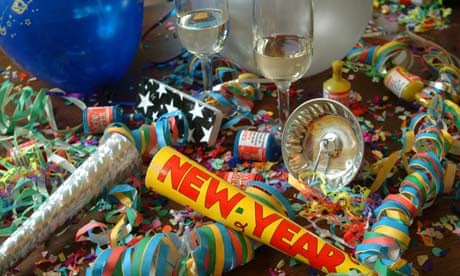 Mess after New Year's eve party