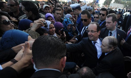 Francois Hollande in Algiers