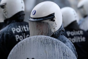 Pics of the Year 2012: Riot police by Yves Herman