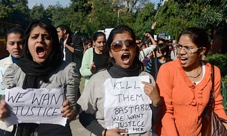 Indian students march on the residence of Delhi's chief minister after brutal Delhi bus gang rape