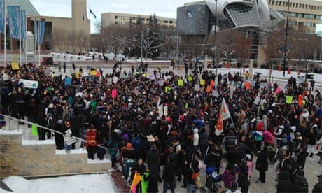 IdleNoMore rally in Edmonton, 11 December 2012