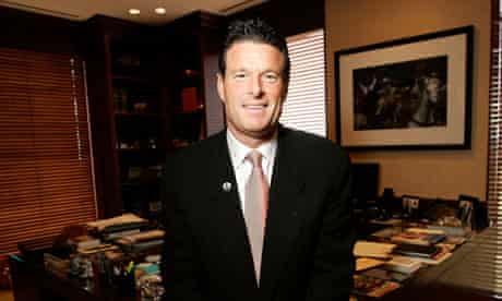 Herbalife CEO, Michael Johnson, in his office in Los Angeles