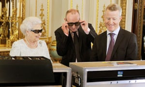 Queen christmas speech royal express talk Queen's 3D Christmas speech: monarch dons jewelled glasses to view footage | UK news | The Guardian