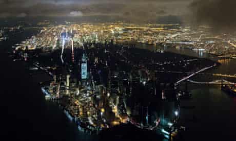 Blackout in Manhattan in the aftermath of superstorm Sandy
