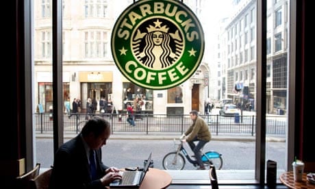 Starbucks coffee shop in Monument, London