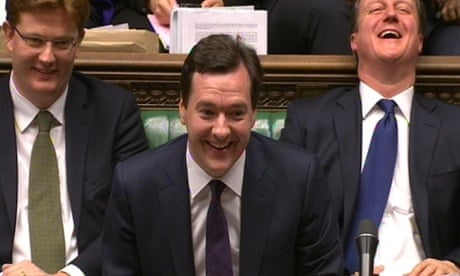 Who knew the welfare bill could be so much fun? Chief Secretary to the Treasury Danny Alexander, Chancellor of the Exchequer George Osborne and David Cameron react as Shadow chancellor Ed Balls responsed after Osborne delivered his Autumn Statement to MPs in the House of Commons in central London. Read more on the welfare bill.