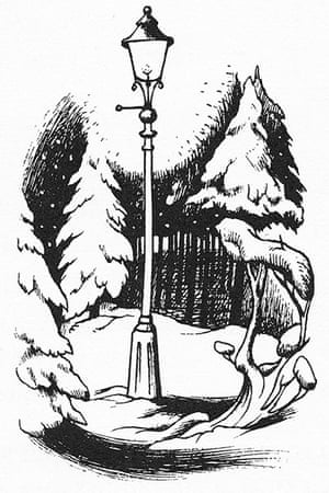 Illustrations: Narnia Lamppost illustration by Pauline Baynes