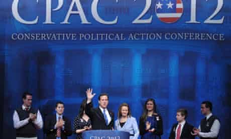 Rick Santorum and his family at CPAC