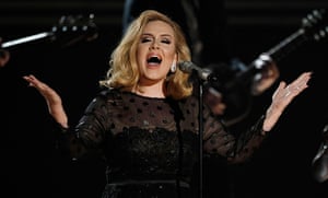 Grammy Awards winners: Adele performs during the 54th annual Grammy Awards