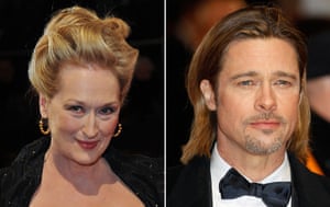 Bafta fashion: Meryl Streep and Brad Pitt