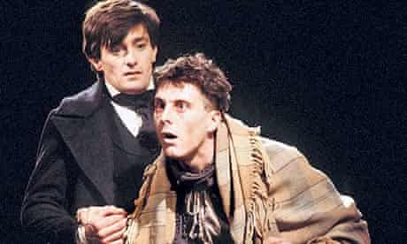 Roger Rees and David Threlfall  in David Edgar's stage adaptation of Nicholas Nickleby