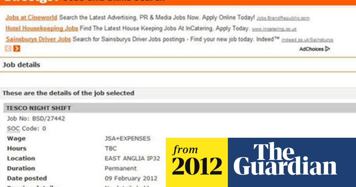 Tesco Under Pressure To Withdraw From Unpaid Work Experience Schemes Tesco The Guardian