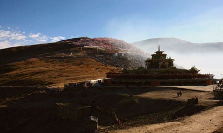 A monastery in Serthar county, Sichuan province