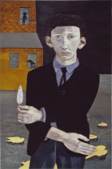 Man with a Feather (Self-portrait), 1943, Lucien Freud