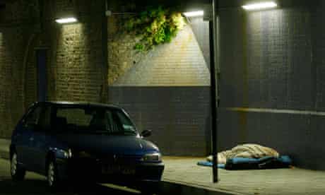Figures show 2,181 people slept rough on any one night in England in autumn last year