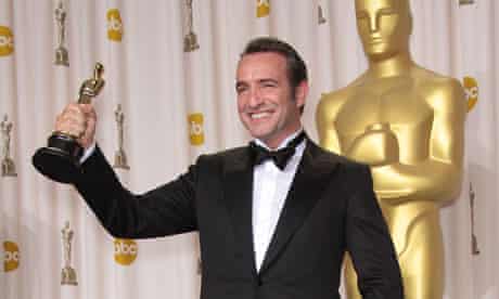 Jean Dujardin celebrates his triumph at the Oscars