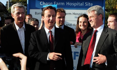 David Cameron visits Chase Farm Hospital