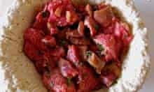 Making Constance Spry's recipe for steak and kidney pudding
