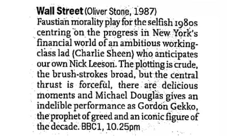Michael Douglas Aka Gordon Gekko Recants Greed Is Not Good Film The Guardian