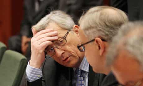Jean Claude Juncker and Olli Rehn
