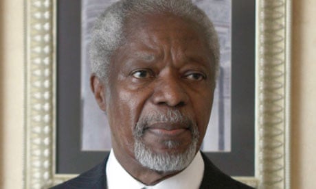 Kofi Annan held two sets of talks with Syria's Bashar al-Assad