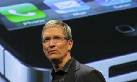 File photo of  Apple coo Cook speaking during Verizon's iPhone 4 launch event in New York