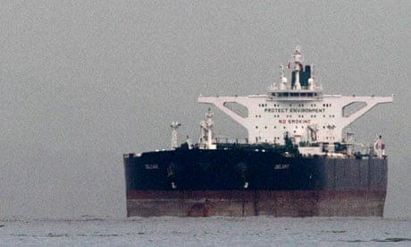 Iranian crude oil supertanker