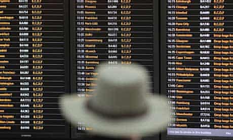 Flight departures board at Heathrow Terminal 5